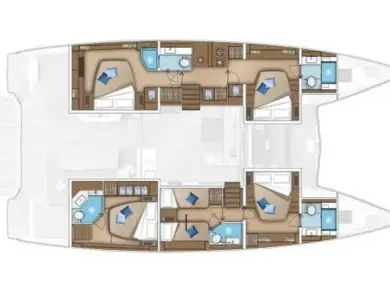 Alquiler de barcos Seget Donji barato de Lagoon 55 - 4 + 2 cab.