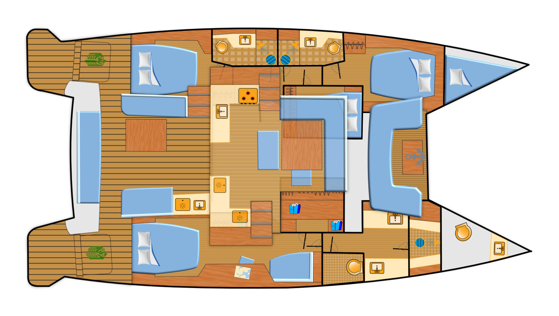 Alquiler de Catamarán, con o sin patrón Lagoon Can Pastilla