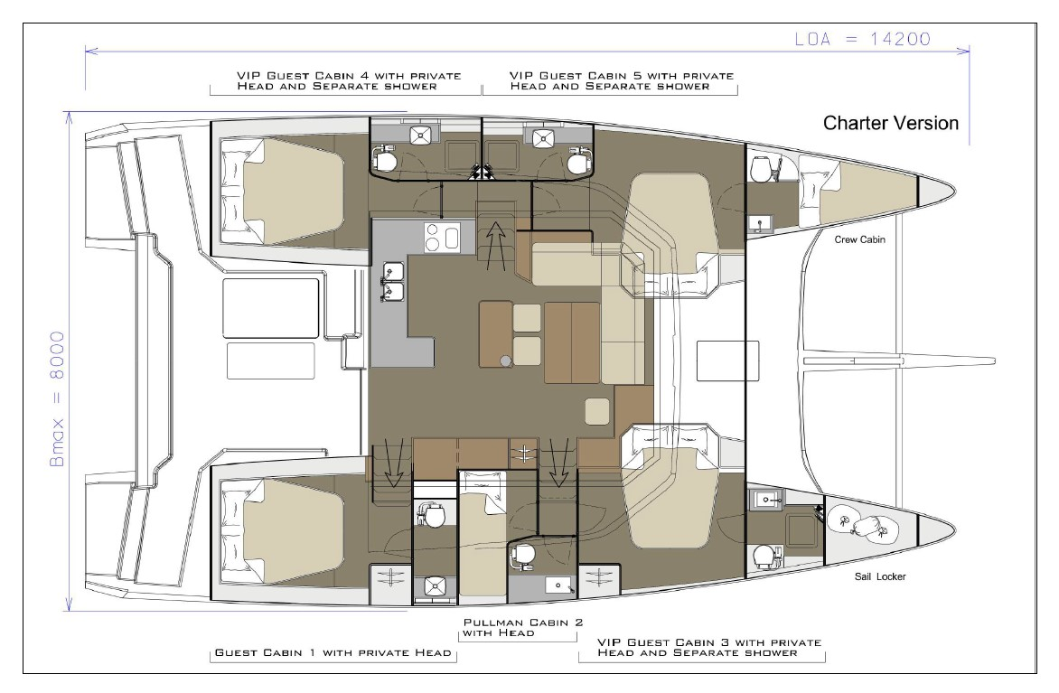 Alquiler de embarcaciones Dufour Dufour Catamarans 48 Sail enPirovac en Samboat