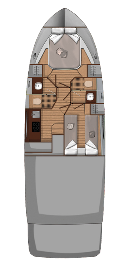 Alquiler de barcos Sukošan barato de Sessa Fly 42 - 2 cab.