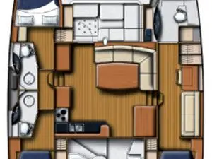 Leopard Catamarans / Robertson & Caine Leopard 45 - 3 + 1 cab. de alquiler a Seget Donji