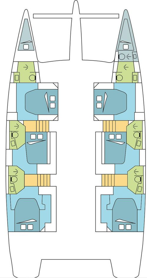 Alquiler Catamarán Fountaine Pajot con o sin  título de navegación