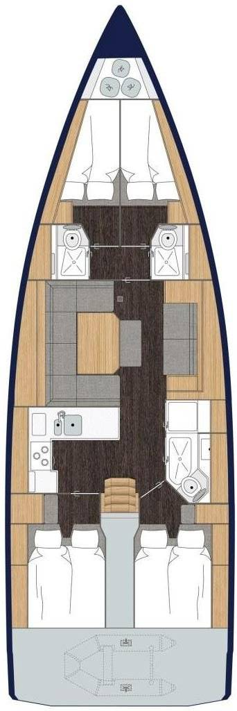 Alquiler de barcos Nikiána barato de Bavaria C45