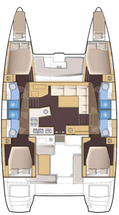 Alquiler de Catamarán, con o sin patrón Lagoon Kaštela