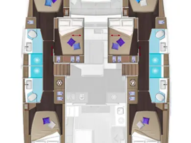 Alquiler Catamarán en Kaštela - Lagoon Lagoon 51