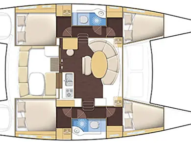 Alquiler de embarcaciones Lagoon Lagoon 380 enPropriano en Samboat