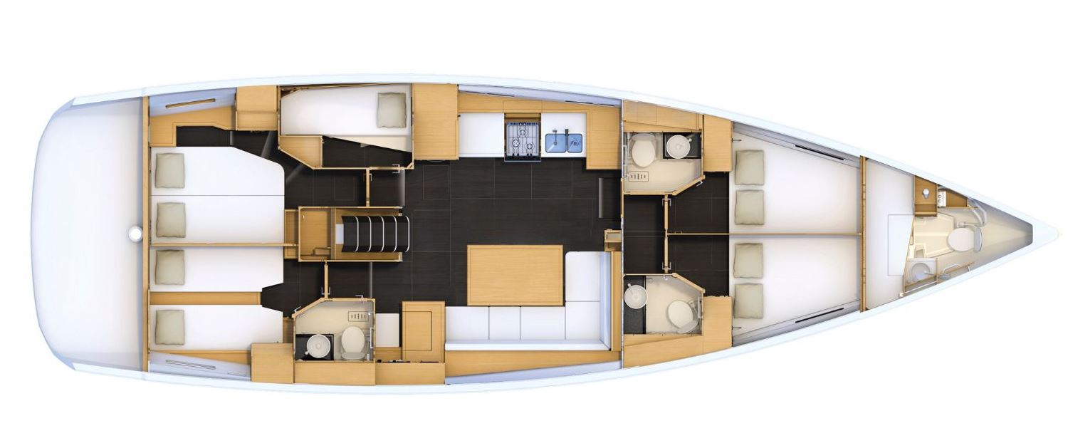 Alquiler de Velero, con o sin patrón Jeanneau Cos