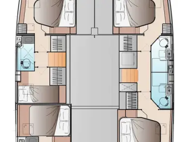 Alquiler Catamarán Fountaine Pajot con o sin  título de navegación