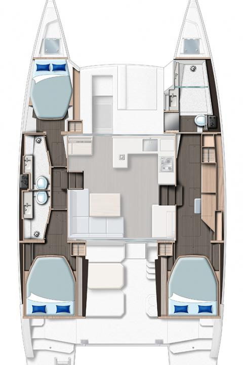 Alquiler de Leopard Catamarans / Robertson & Caine Leopard 42 - 3 cab. en Marsh Harbour