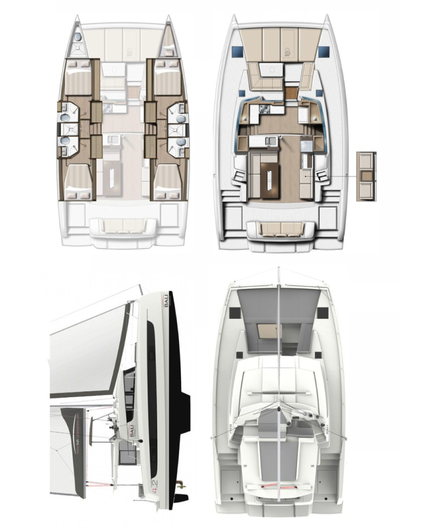 Alquiler Catamarán en Marmaris - Bali Bali 4.2