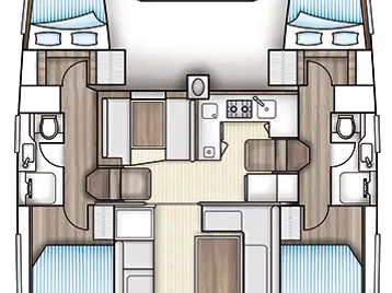 Alquiler Catamarán Bavaria con o sin  título de navegación