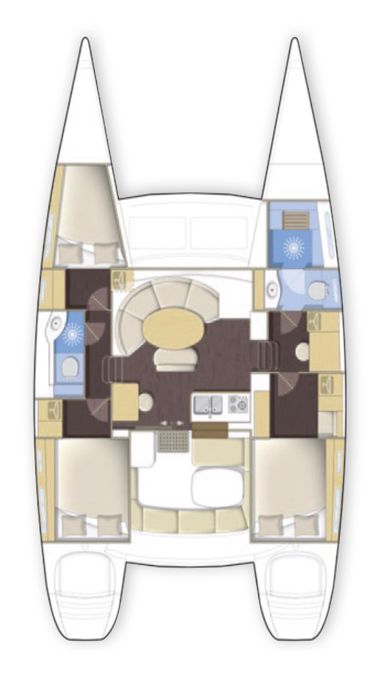 Alquiler Catamarán Lagoon con o sin  título de navegación