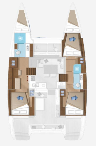 Alquiler Catamarán Lagoon con o sin  título de navegación