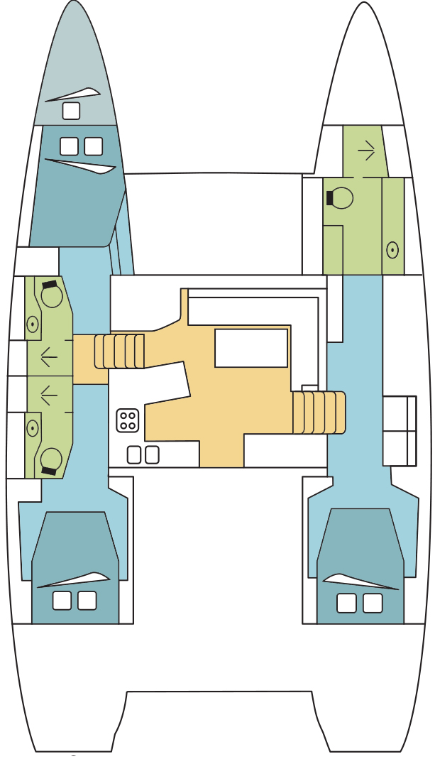 Alquiler de embarcaciones Lagoon Lagoon 450 F enParham Town en Samboat