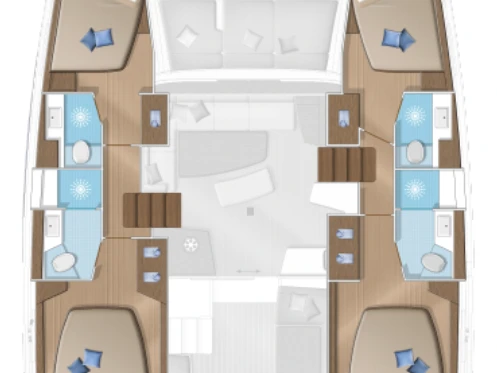 Alquiler Catamarán Lagoon con o sin  título de navegación