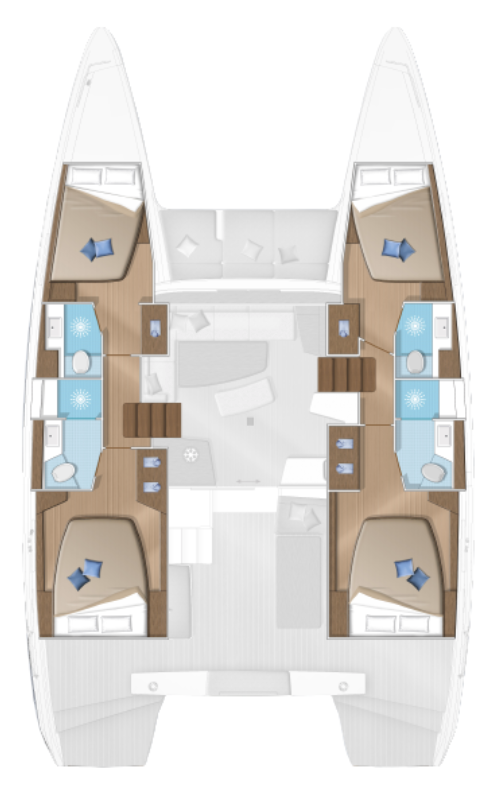 Alquiler Catamarán Lagoon con o sin  título de navegación