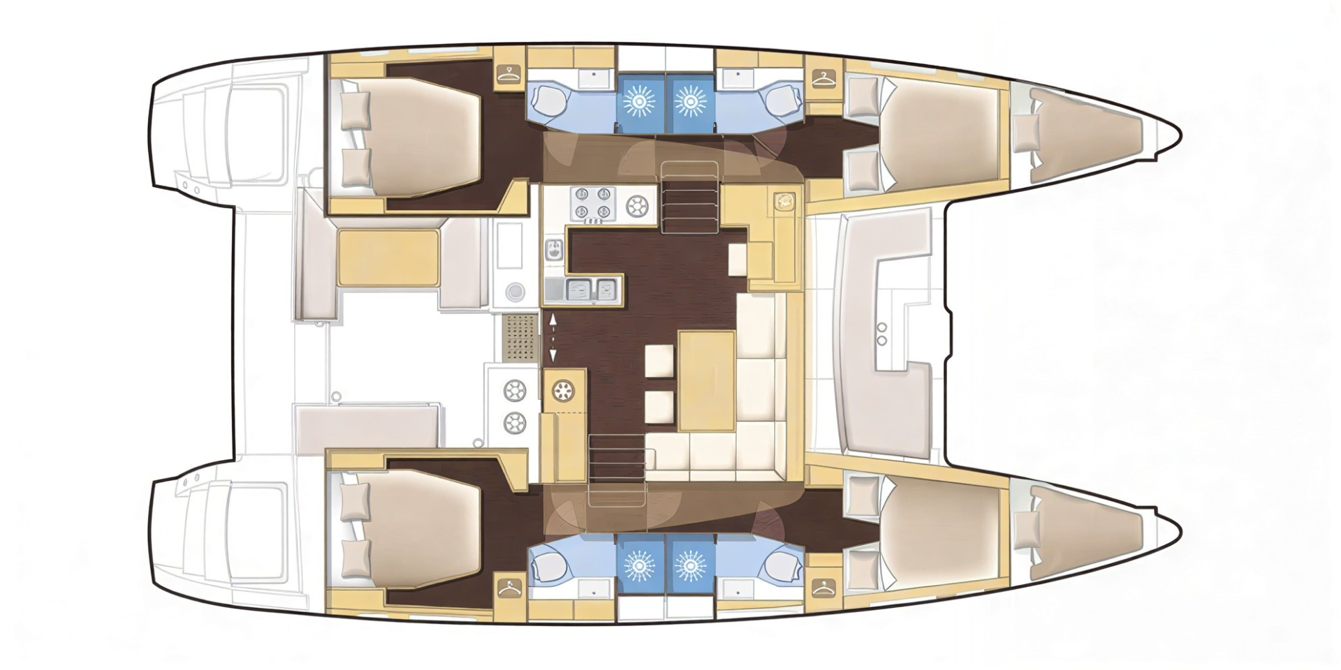 Alquiler de embarcaciones Lagoon Lagoon 450 enCos en Samboat