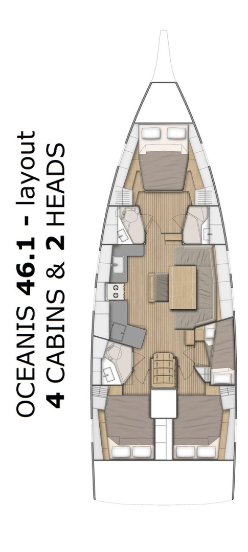 Alquiler de embarcaciones Bénéteau Oceanis 46.1 enSplit en Samboat
