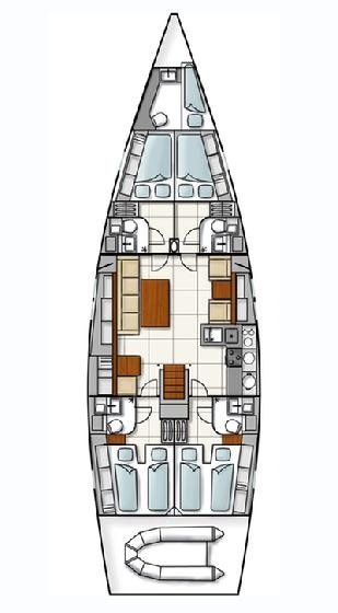 Hanse Hanse 540 E de alquiler a Ermoúpolis