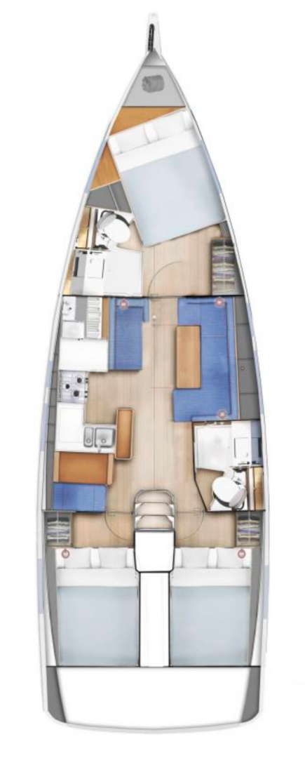 Alquiler de barcos Gouviá barato de Sun Odyssey 410