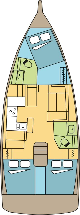 Alquiler de Jeanneau Sun Odyssey 410 en Lefkáda