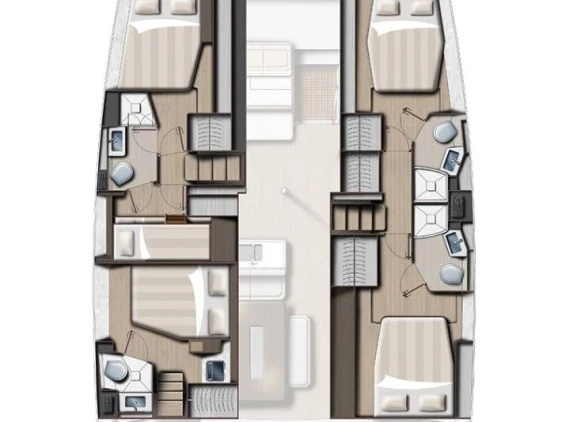 Alquiler Catamarán BALI 4.6 5 CABINES NUM 4 con o sin  título de navegación