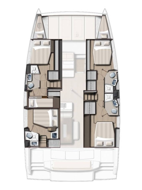 Alquiler Catamarán BALI 4.6 5 CABINES NUM 4 con o sin  título de navegación