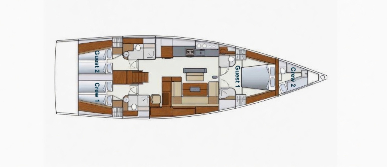 Hanse Hanse 575 de alquiler a Golfo Aranci