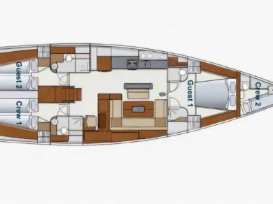 Hanse Hanse 575 de alquiler a Golfo Aranci