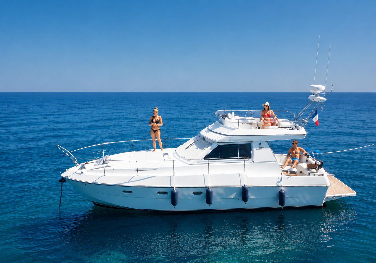 Alquiler de Yate de lujo, con o sin patrón Ferretti Cannes