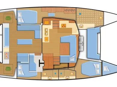 Alquiler de embarcaciones Fountaine Pajot Elba 45 enNaxos (Ciudad) en Samboat