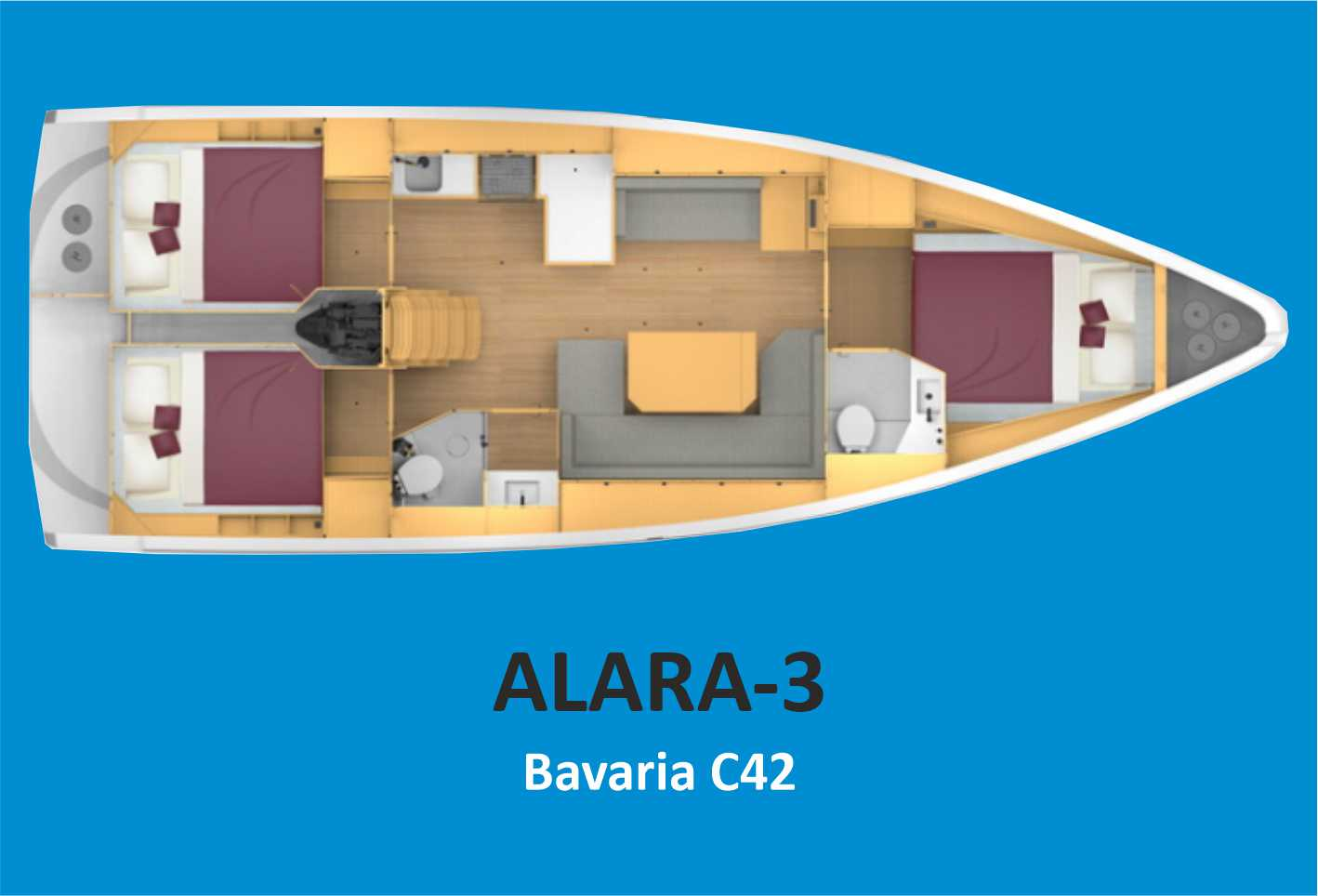 Alquiler de embarcaciones Bavaria Bavaria C42 enFethiye en Samboat