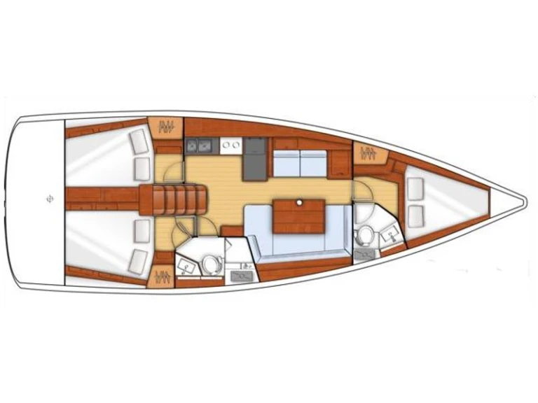 Alquiler de barcos Gouviá barato de Oceanis 41 /3cab