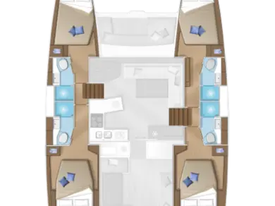 Alquiler Catamarán Lagoon con o sin  título de navegación