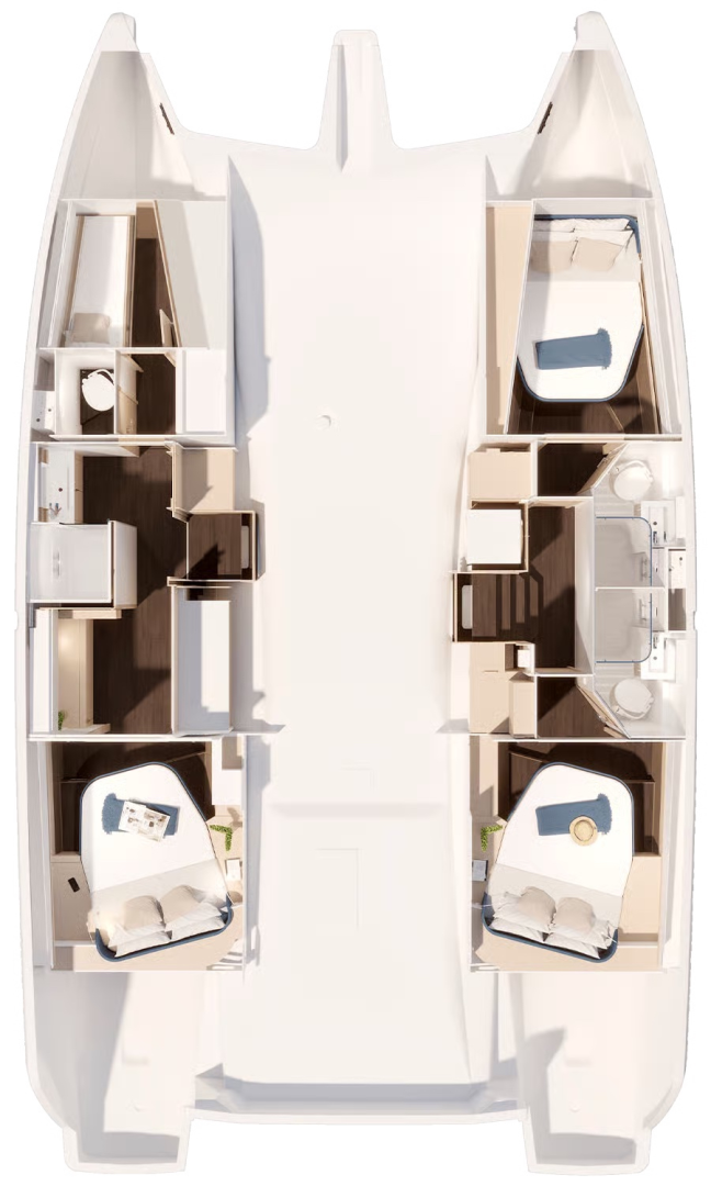 Alquiler Catamarán Fountaine Pajot con o sin  título de navegación