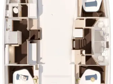 Alquiler Catamarán Fountaine Pajot con o sin  título de navegación