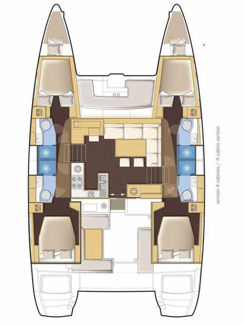 Alquiler Catamarán Lagoon con o sin  título de navegación