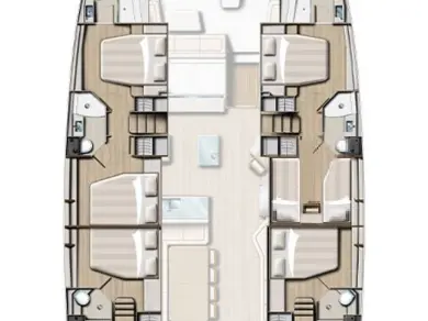 Alquiler de Bali Bali 5.4 - 6 + 1 cab. en Road Town