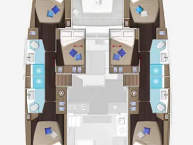 Alquiler Catamarán Lagoon con o sin  título de navegación