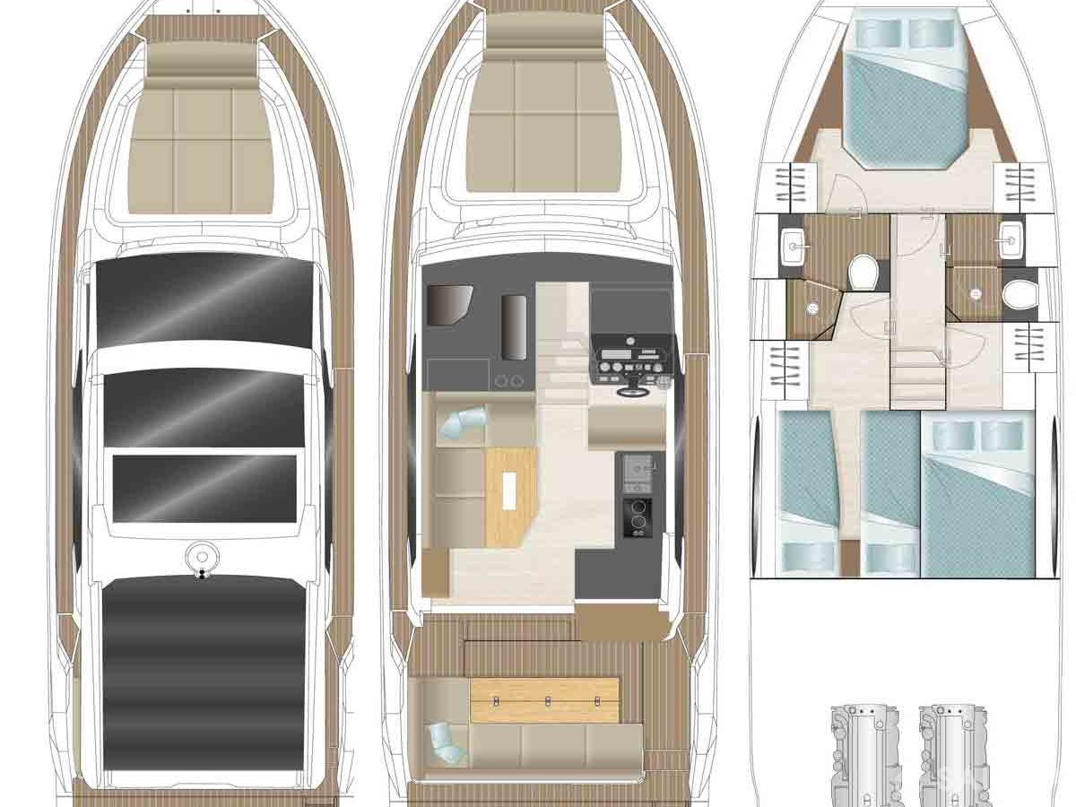 Alquiler de embarcaciones Sealine Sealine C390 enBiograd na Moru en Samboat