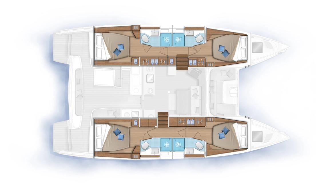 Alquiler de Catamarán, con o sin patrón Lagoon Primošten
