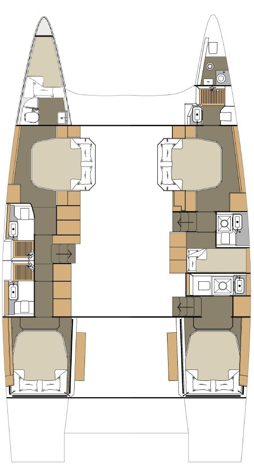 Alquiler de Catamarán, con o sin patrón Dufour Primošten