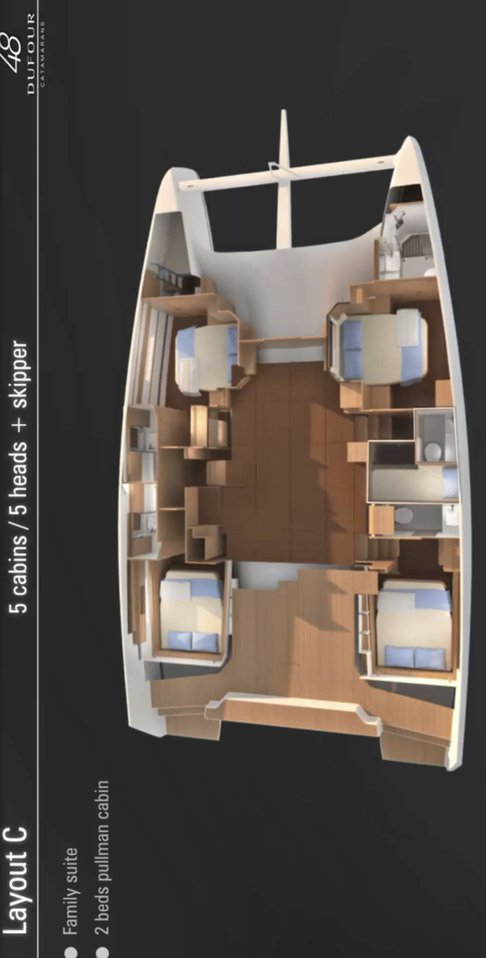 Alquiler Catamarán Dufour con o sin  título de navegación