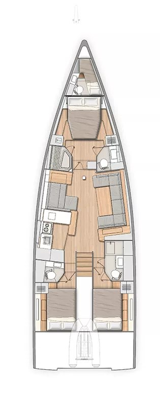 Bénéteau Oceanis 54 de alquiler a Seget Donji