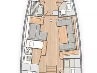 Bénéteau Oceanis 54 de alquiler a Seget Donji