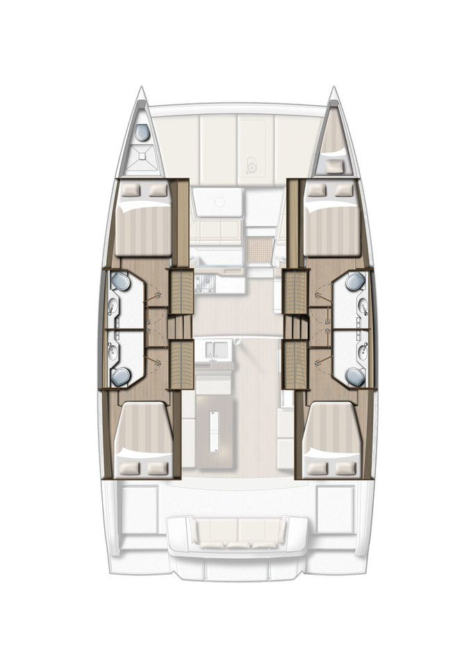 Alquiler Catamarán en Pirovac - Bali Bali 4.2