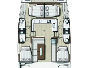 Alquiler de barcos Pirovac barato de Bali Catspace Voile