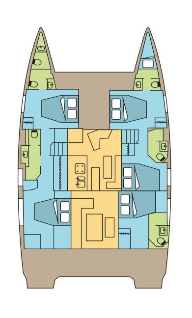 Alquiler de Fountaine Pajot Fountaine Pajot Aura 51 SMART ELECTRIC - 5 cab. en Pozzuoli