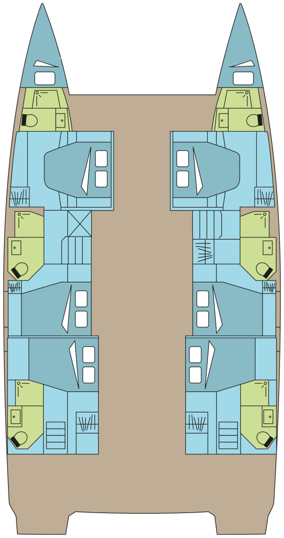 Alquiler de barcos Pozzuoli barato de Fountaine Pajot Aura 51 SMART ELECTRIC - 6 + 2 cab.