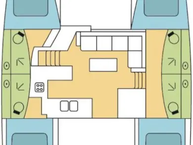 Alquiler de Fountaine Pajot Elba 45 en Nassau